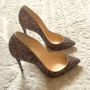 Pigalle Follies Glitter Pointed Toe Pump